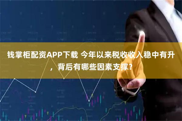 钱掌柜配资APP下载 今年以来税收收入稳中有升，背后有哪些因素支撑？
