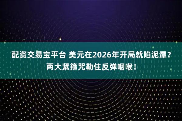 配资交易宝平台 美元在2026年开局就陷泥潭？两大紧箍咒勒住反弹咽喉！